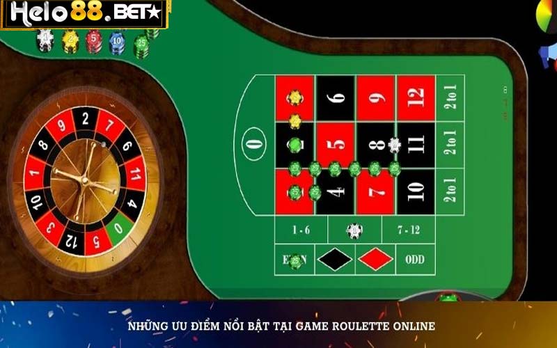 Những ưu điểm của game Roulette Online